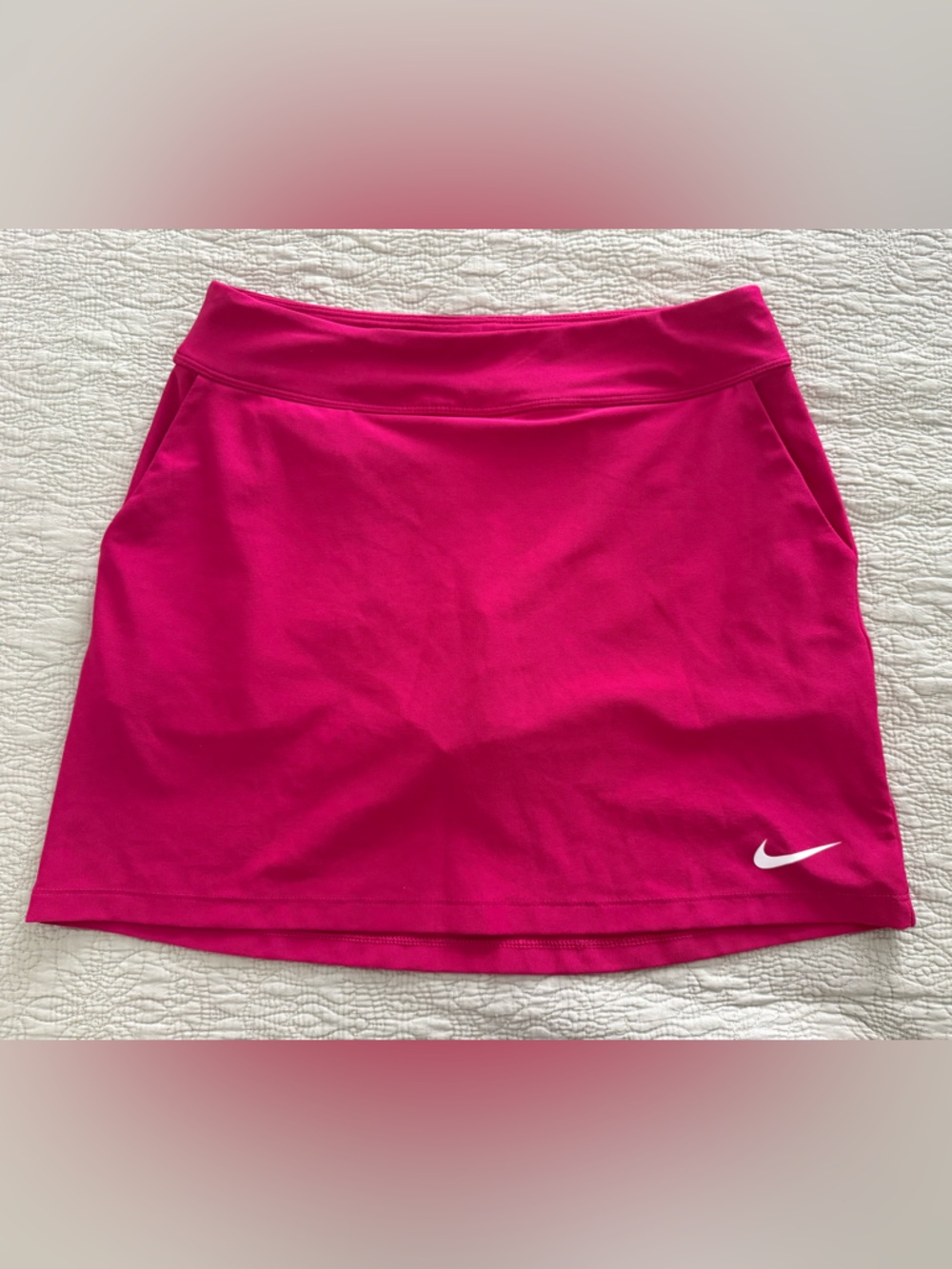 Nike Hot Pink Golf Skort with White Logo